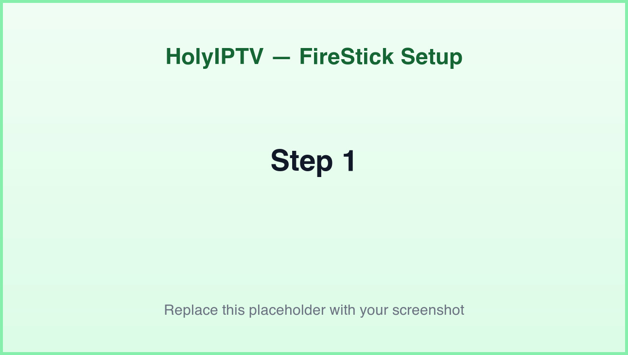 Installing the Downloader app on FireStick to side-load IPTV Smarters Pro for HolyIPTV